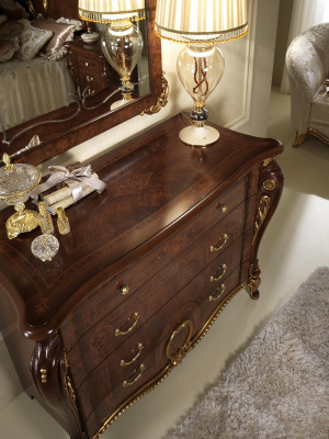 Consoles Table Chest of drawers with Mirror Furniture Luxury Set Console 2pcs. Made in Italy