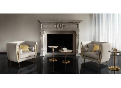 Armchair TV Chair Couch Baroque Rococo Art Nouveau Designer Decorative Furniture