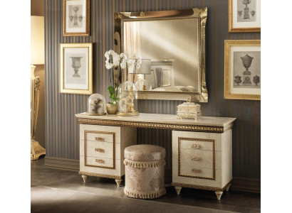 Dressing table Mirror Complete Chest of drawers Bedroom 2 pcs. Console arredoclassic