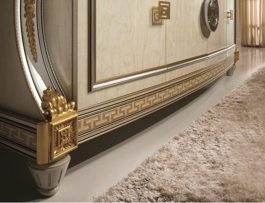 Mirror Chest of drawers Wardrobe Chests of drawers Sideboard Bedroom Set Wood 2-piece Furniture