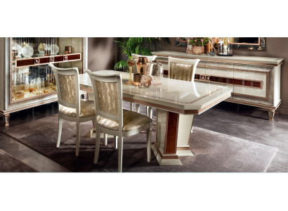 Baroque Dining table Table Group Dining room Living room Suite Wood Design Tables