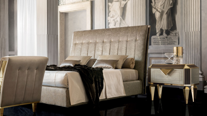 Designer Upholstered bed Bed Beds Leather bed Double bed Marriage bed Designer bed new