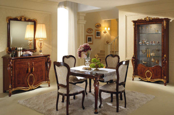 Dining table Table Dining room Tables Wood Art Nouveau Italian Furniture