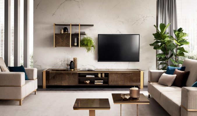 Shelves Wall unit TV-cabinet tv Sideboard Display cabinets Wardrobe Living room Shelf arredoclassic