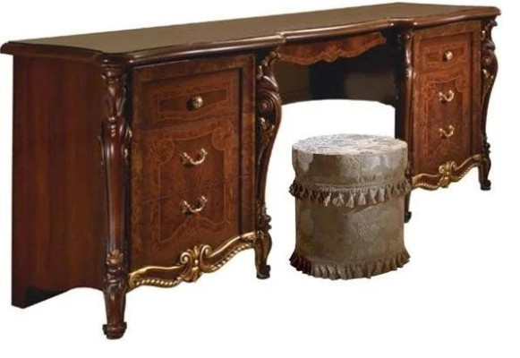Design Luxury Furniture Secretary Antique Baroque Style Table Wood Italian Furniture new