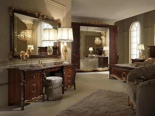 Design Luxury Furniture Secretary Antique Baroque Style Table Wood Italian Furniture new