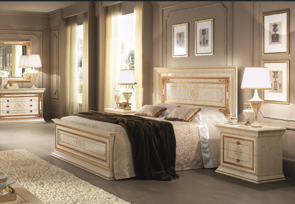 Bed Upholstery Design Luxury Double Beds Hotel Wood Sleep Room arredoclassic