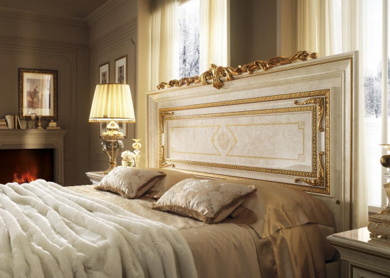 Bed Upholstery Design Luxury Double Beds Hotel Wood Sleep Room arredoclassic