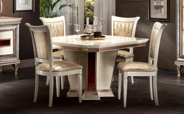 Baroque Dining table Table Wood Group Dining room Living room Suite Design Tables