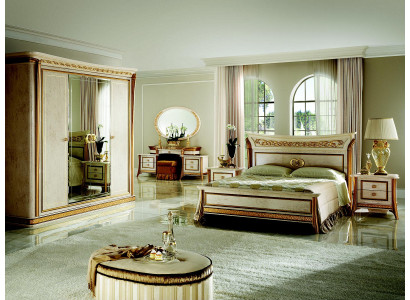 Bed royal royal antique Bedroom Upholstered bed Baroque Rococo Designer