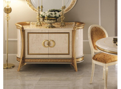 Design Furniture Style Baroque Chest of drawers Wardrobe Beige Luxury Wood Italian Furniture new