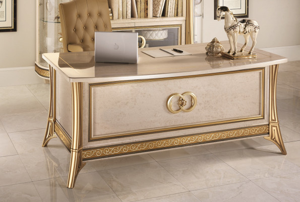 Luxury Desk Table Office Office Antique Style Rococo Baroque Desks new