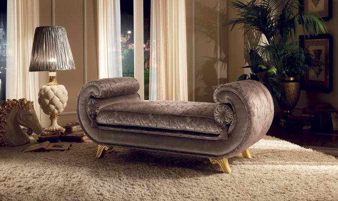 Chaise Longues Lounger Luxury Sofa Armchair Classic Baroque Rococo Art Nouveau