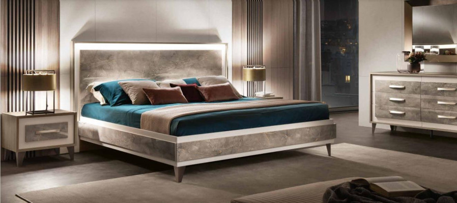 arredoclassic Italian Bedroom Furniture Design Suite Bed Bedside table