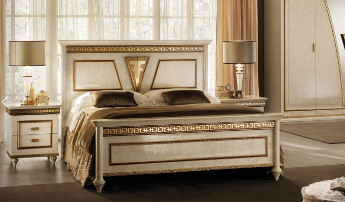 Bed Upholstery Design Luxury Double Hotel Beds Wood Sleep Room arredoclassic