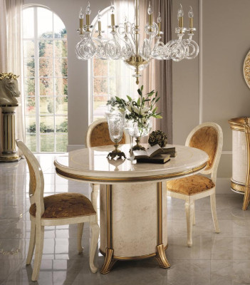 Dining table round table designer baroque rococo classic art nouveau antique