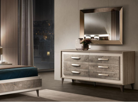 Chests of drawers Wardrobe Mirror Design Furniture Furniture Coat rack 2pcs. Set arredoclassic