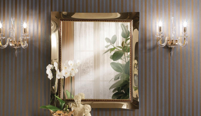 Classic r Wall mirror Wooden Frame Mirror Furniture Hanging Mirror Glass Frame Wall