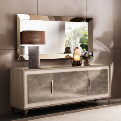 Wall mirror Wood Frame Golden Mirror Wall mirror Hanging mirror Living room new