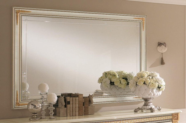 Classic r Designer Mirror Wall mirror Baroque Rococo 175x114cm Wood Frame new