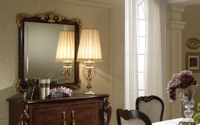 Mirror Wall mirror Hallway mirror Bathroom Hallway Wood Wall Decoration Mirror Furniture