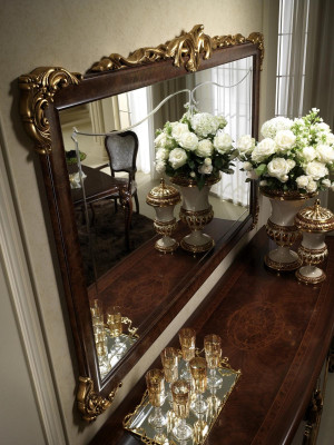 Wall mirror wooden frame Mirror Frame Design Baroque Rococo Living room Furniture new
