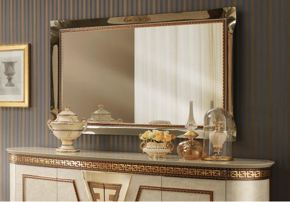 Mirror Wall mirror Hallway mirror Bathroom Hallway Wood Wall Decoration Mirror Baroque
