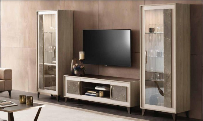 Sideboard Luxury Showcase Display Case Wardrobe Glass Modern Style Italian
