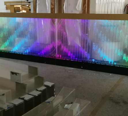 Wall Panel LED Water Wall Water Walls Water Bubbles Modern Decorative Wall