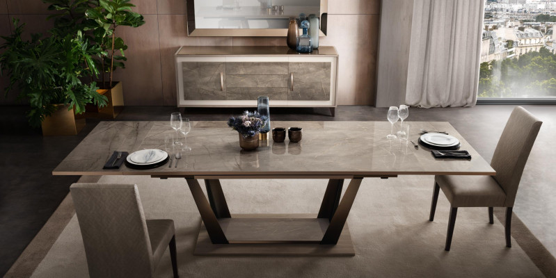 Dining table Table Dining room Living room Suite Wood Design Tables 200x102/294cm