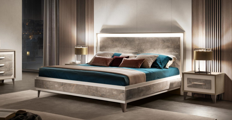 Upholstered bed 180x200 Double bed Hotel Bed Bedroom Beds arredoclassic