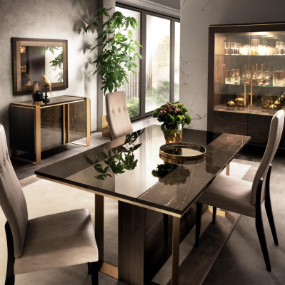 Designer Dining table Design Table Wood Dining room Living room classic 160x90 cm new