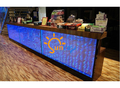 Counter Shelf Bar Water Wall Column Illuminated Water Walls Bar Counter
