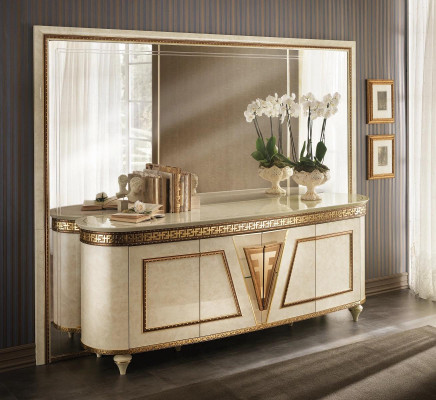 Mirror Wall mirror Designer Dielen Living room Wood Design 270x215 arredoclassic