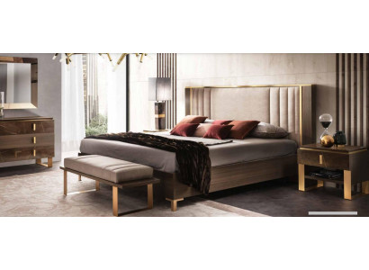 Luxury Bedroom Bed Double bed Modern Wood Leather Upholstery Beds
