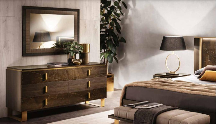 Consoles Table Chest of drawers with Mirror Luxury Furniture Set Console 2pcs. Manufactured