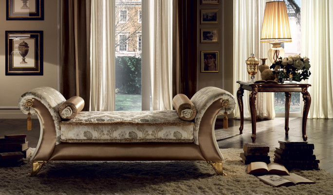 Chaise longue lounger, lounger, lounger, comfort lounger, luxury baroque