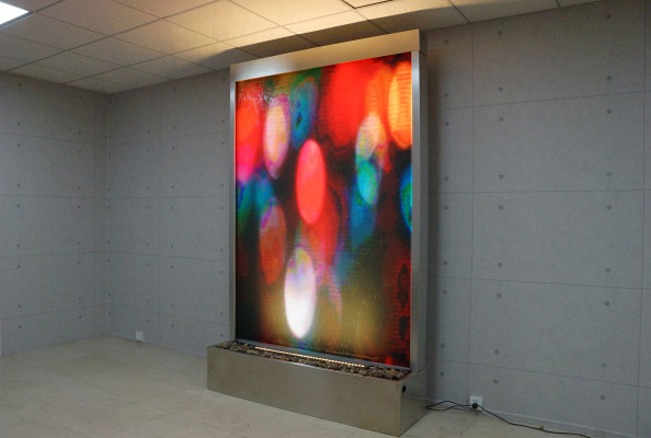 Water Wall Water Wall column base cabinet Ragal Display case water walls