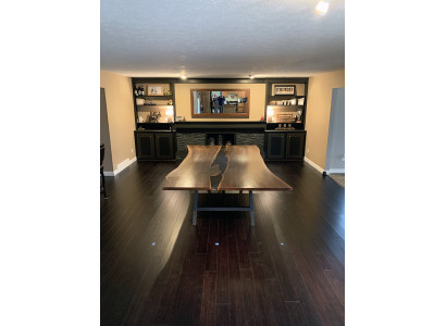 Wood solid Furniture Dining table epoxy resin real epoxy Table casting resin waterfall