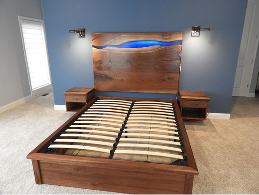 Waterfall wall panel epoxy resin panel epoxy panel real wood paneling