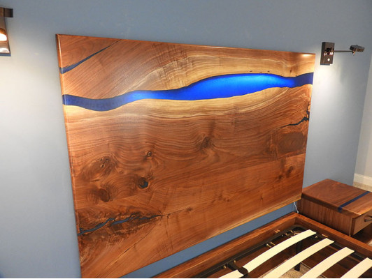 Waterfall wall panel epoxy resin panel epoxy panel real wood paneling