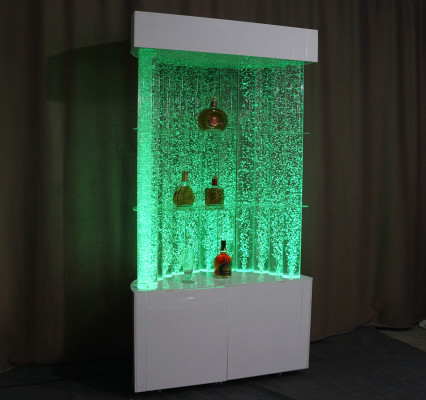 LED Shelf Bar Water Wall Column Decoration Illuminated Water Walls Bar Counter