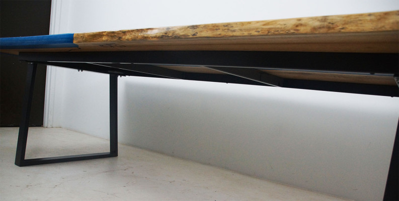 Dining table River Table Real Wood River Table Epoxy resin 260x100 Solid