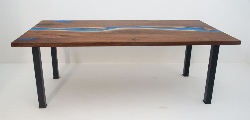 River Tables Dining table Design Table Modern Furniture 220x90 Epoxy Resin Ocean Sea