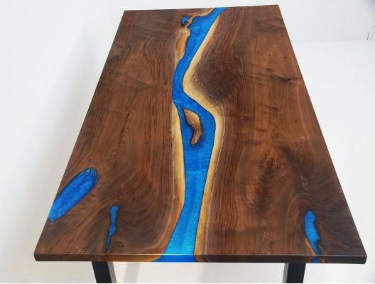 River Tables Dining table Design Table Modern Furniture 220x90 Epoxy Resin Ocean Sea