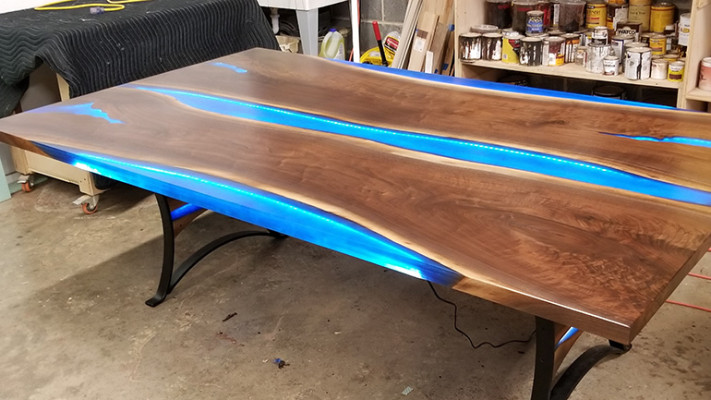 Dining table River Table Real Wood River Table 260x110 Solid Tables