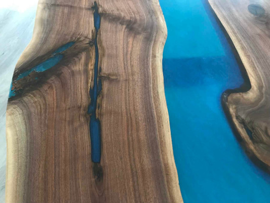 River Tables Dining table Design Table Modern Sea Furniture 220x90 Epoxy Resin Ocean