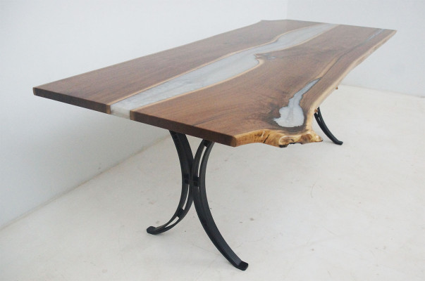 Dining table Sea Water River Real Wood River Table 220x110 Tables