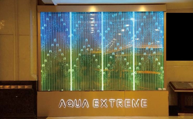 Partition Shelf Wardrobe Water Wall Column Walls LED 90x300 Water Walls Waterwall