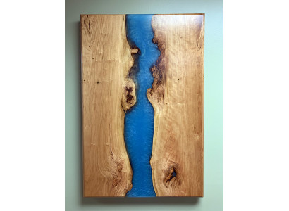 Dining table River Table Solid Tables 220x100 River table Sea Waterfall Epoxy resin